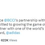 BCCI announces Adidas as India's new kit sponsor