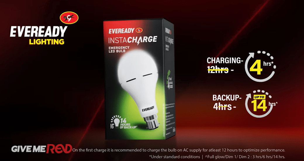 Eveready’s latest TVC showcases its Emergency LED bulb ‘INSTACHARGE’, says ‘Kya Baat Hai’