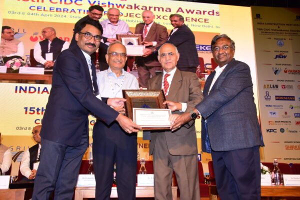 Mumbai, 5th April 2024: Ramky Infrastructure Limited proudly announces its remarkable achievements at the 15th CIDC Vishwakarma Awards 2024, organized by the Construction Industry Development Council (CIDC). The company has been honored across multiple categories, underscoring its commitment to excellence, sustainability, and social impact in the construction domain. Established jointly by the Planning Commission (now Niti Ayog) and the Indian construction industry, CIDC serves as an umbrella organization for the construction sector in India. The Vishwakarma Awards, initiated in 2009, aim to celebrate and honor the remarkable achievements and contributions of industry players across various categories. Ramky Infrastructure Limited’s outstanding contributions to the industry earned the company multiple recognitions at the prestigious ceremony, as follows: Achievement Award for Best Construction Projects: Acknowledging the exemplary efforts in the Treatment and Disposal of Legacy Leachate until Restoration and Stabilization of ponds adjacent to IMSWM plant, Jawahar Nagar, Hyderabad. Achievement Award for Creating Social Development and Impact: Recognizing the significant social development initiatives undertaken by the company, and its steadfast commitment to sustainable development through impactful initiatives. Achievement Award for Best Professionally Managed Company: Commending Ramky Infrastructure Limited's exceptional professionalism and management practices in the construction domain. Achievement Award for Construction Health, Safety & Environment: Highlighting the company's unwavering focus on ensuring health, safety, and environmental sustainability in its recent landmark project, “Ramky One Odyssey”: These accolades underscore Ramky Infrastructure Limited's relentless pursuit of excellence and innovation in the construction industry. The company's holistic approach, integrating quality assurance with social responsibility and environmental stewardship, has been duly recognized by CIDC. Mr. Yancharla Rathnakara Nagaraja, Managing Director, Ramky Infrastructure Limited expressed gratitude for the recognition and reiterated the company's commitment to sustainable growth and inclusive development. He stated, "These awards reaffirm our dedication to delivering excellence while upholding the highest standards of social responsibility and environmental stewardship. We remain steadfast in our mission to contribute positively to society and the construction industry." Ramky Infrastructure Limited extends heartfelt thanks to CIDC for the honor bestowed upon them, and pledges to continue its commitment to setting new benchmarks in the construction industry through innovation, sustainability, and social impact.