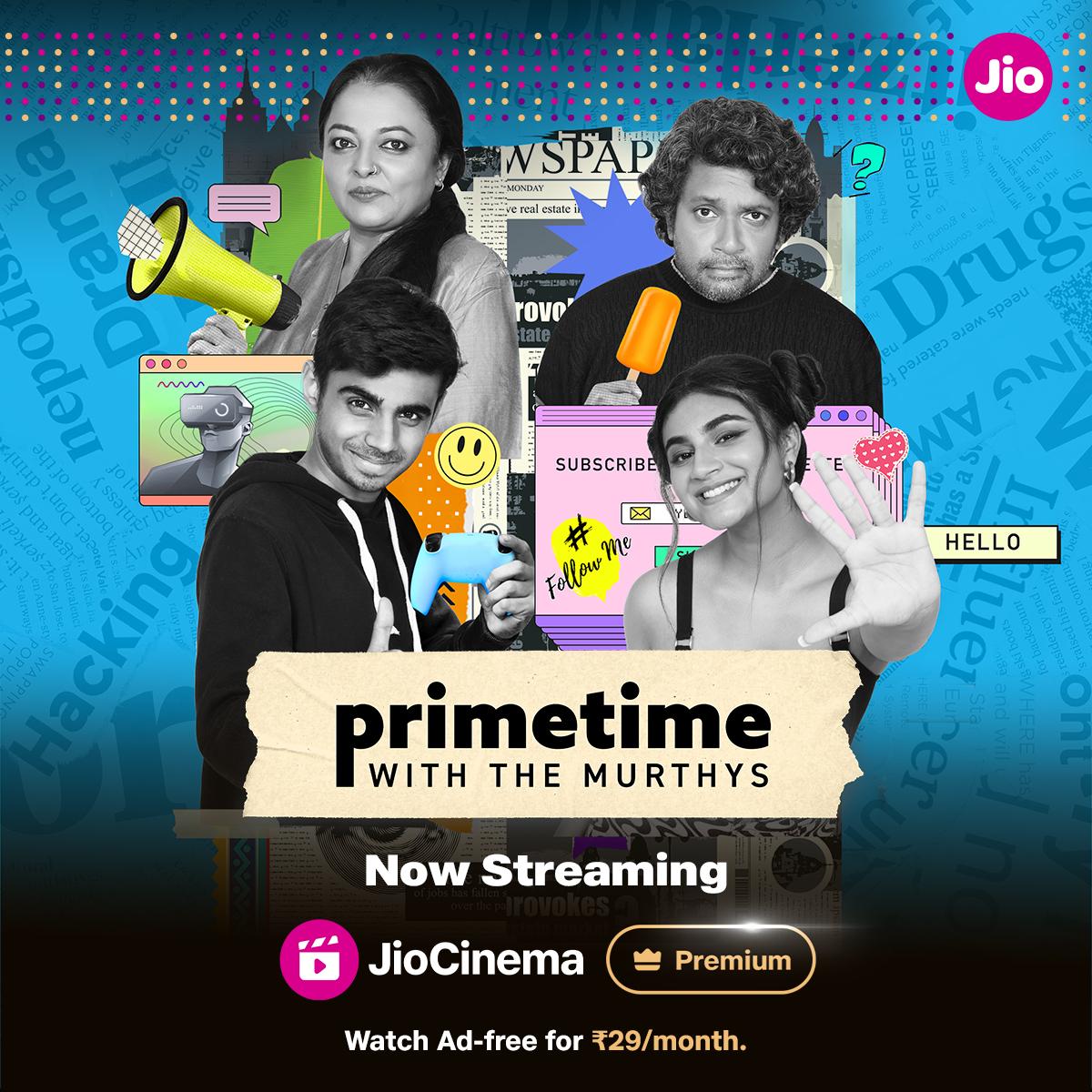 MTV Original Series Production ‘Primetime with the Murthys’ a contemporary family fiction show Launches on JioCinema Premium!