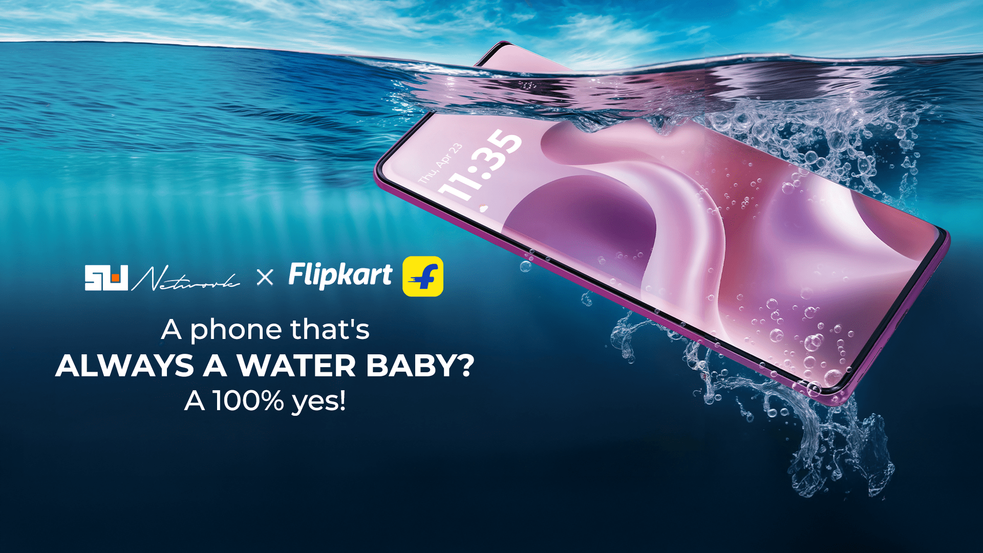 Moto 96. SW Network partners with Flipkart to create a splash!