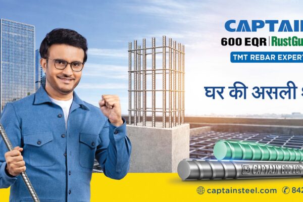 Captain Steel TVC Sourav Ganguly TMT rebars campaign Saatchi Saatchi India
