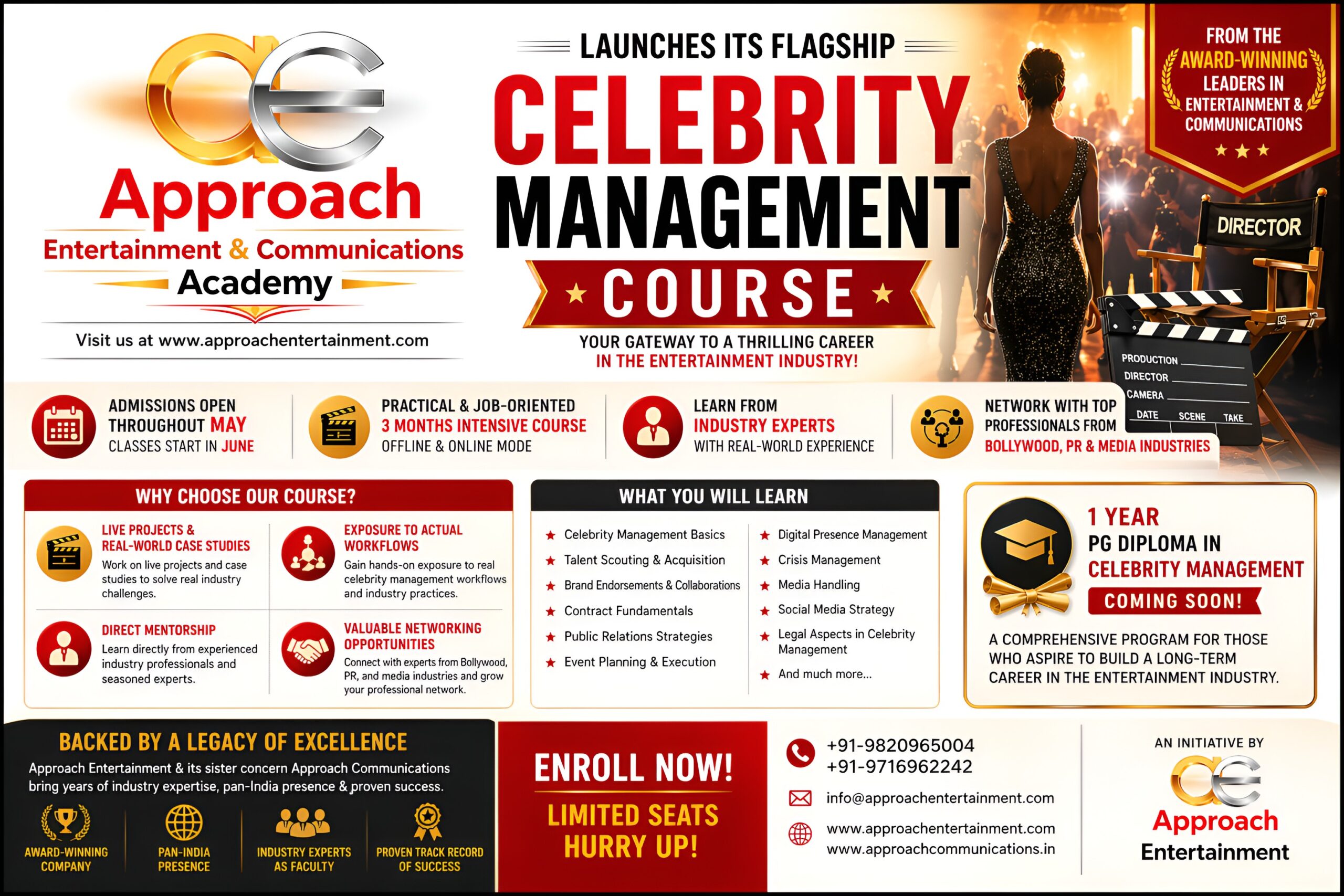 Approach Entertainment celebrity management course launch