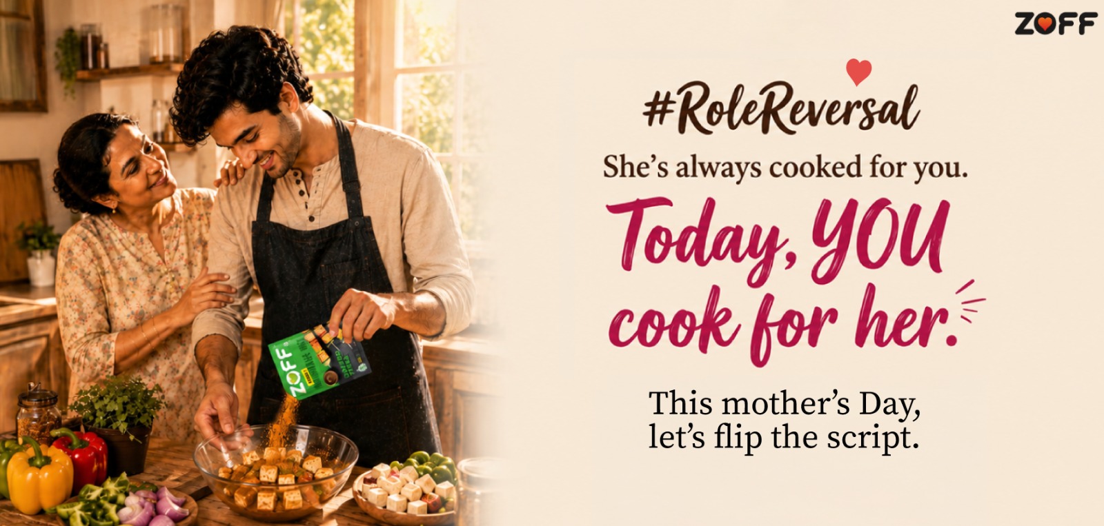 ZOFF Foods RoleReversal Mother’s Day campaign