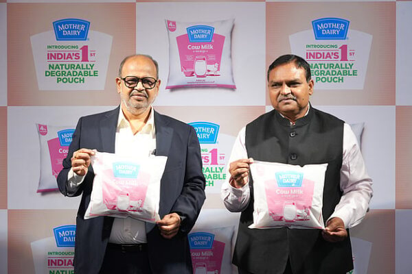 Mother Dairy naturally degradable milk pouch