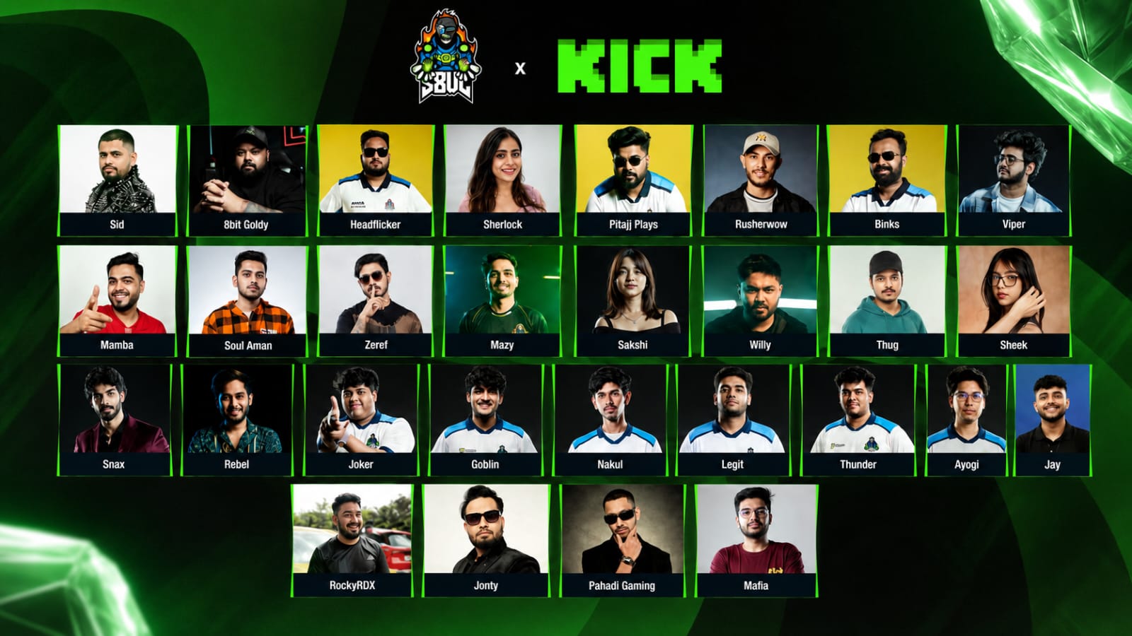 8Bit Creatives KICK creator agency partnership India