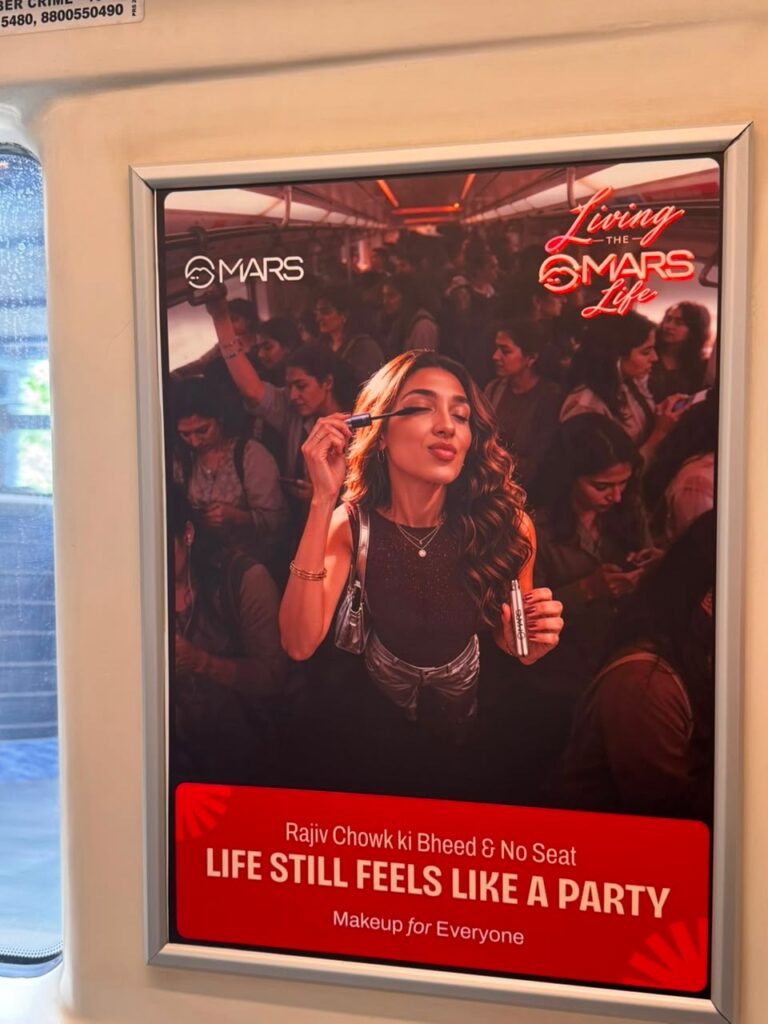 MARS Cosmetics Takes Over Delhi Metro, Bringing Confidence to Everyday Commutes