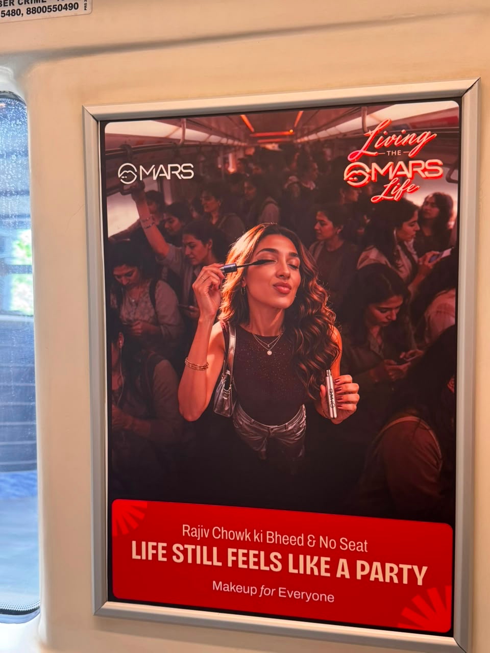 MARS Cosmetics Delhi Metro campaign