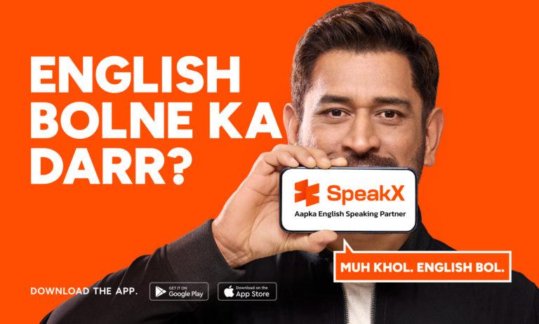 SPEAKX WELCOMES MS DHONI AS BRAND AMBASSADOR, URGES INDIA TO ‘MUH KHOL, ENGLISH BOL’ IN NEW CAMPAIGN
